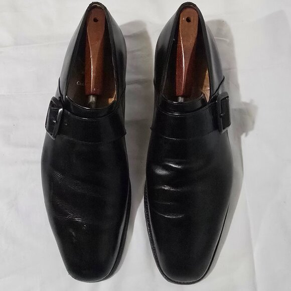 Church's Made in England WESTBURY Calf Leather Monk Strap - Black - Sz 11.5US - Picture 4 of 11